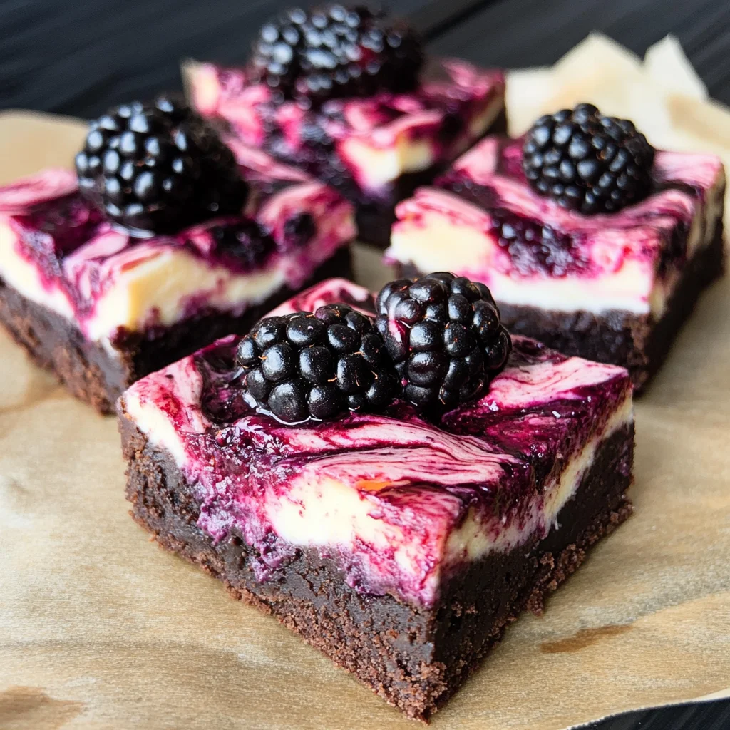 Blackberry Cheesecake Brownies