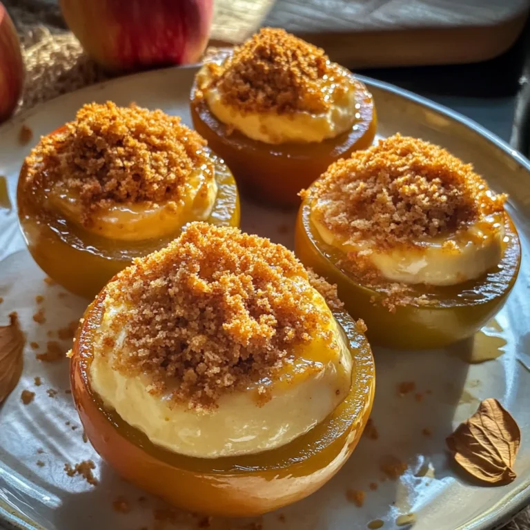 Cheesecake Stuffed Baked Apples