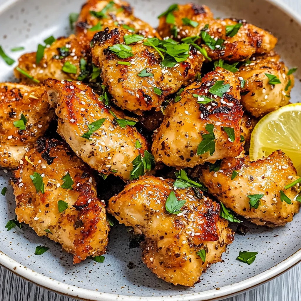 Air Fryer Lemon Chicken Bites