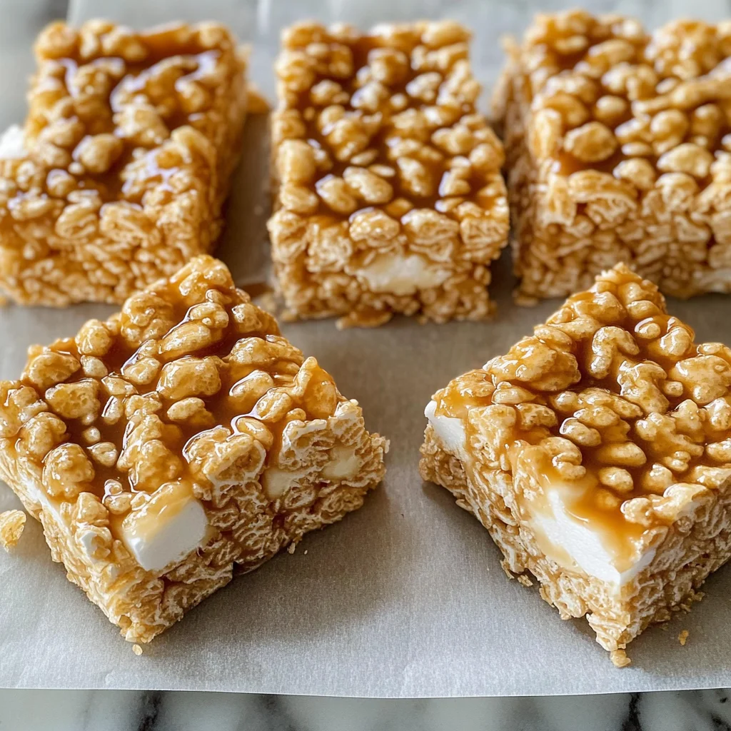 Brown Butter Dulce de Leche Rice Krispie Treats