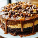 Caramel Brownie Cheesecake