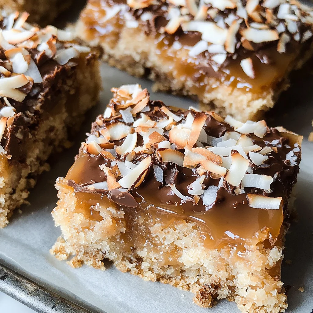 Caramel Coconut Bars