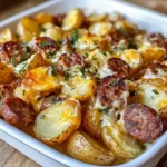 Cheesy Ranch Potatoes and Smoked Sausage