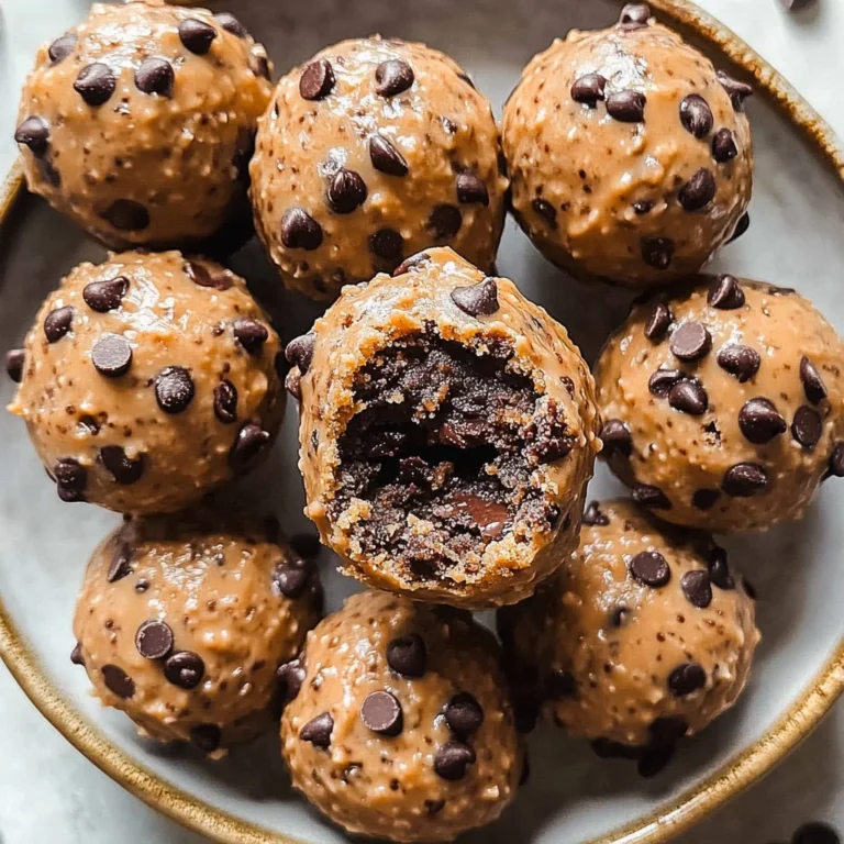 Chocolate Chip Cookie Dough Protein Balls!