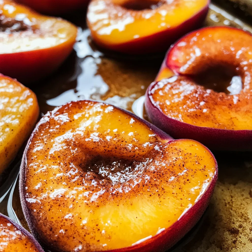Cinnamon Sugar Baked Peaches