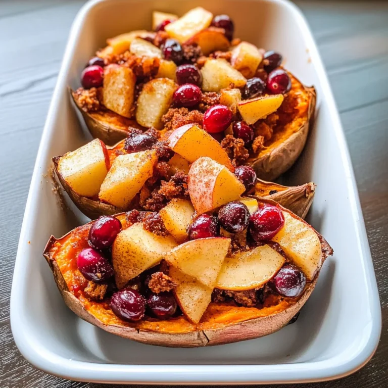 Cranberry Apple Twice-Baked Sweet Potatoes