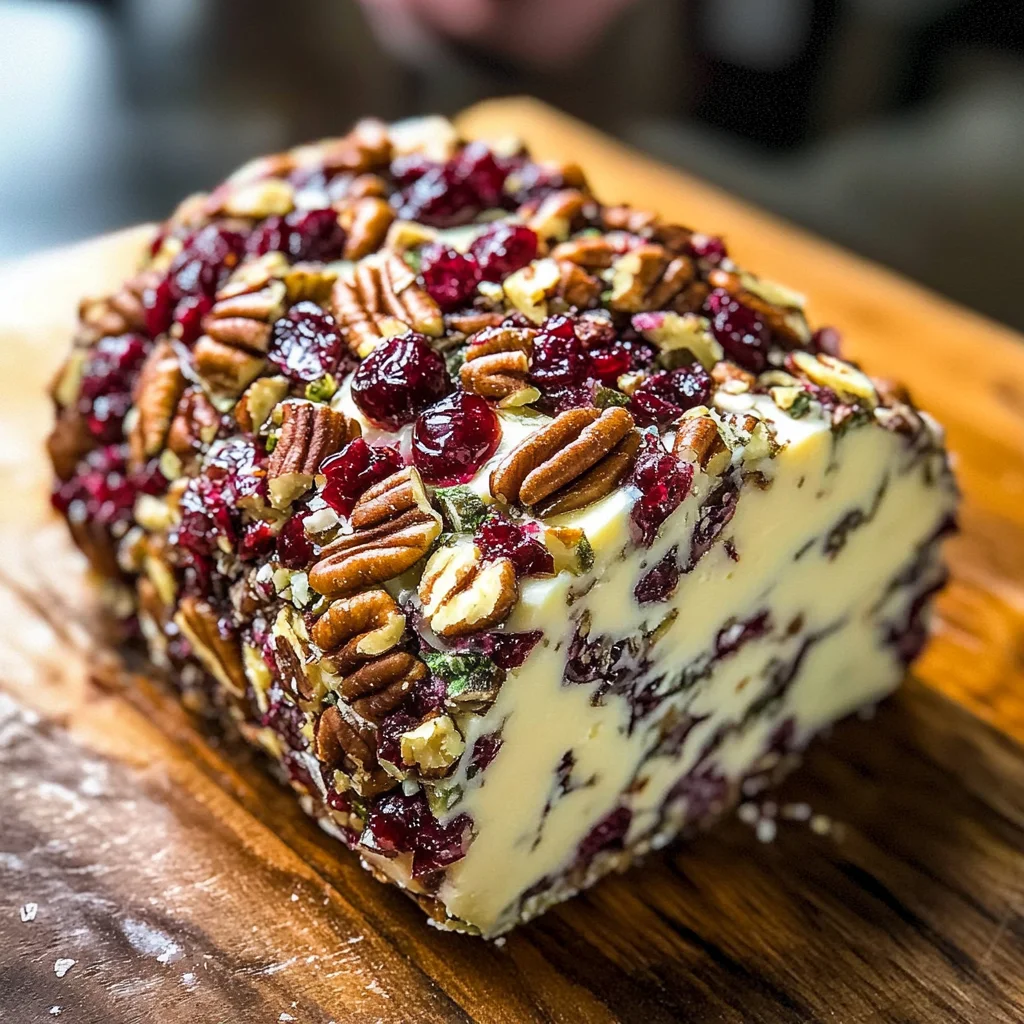 Cranberry Pecan Cheese Log