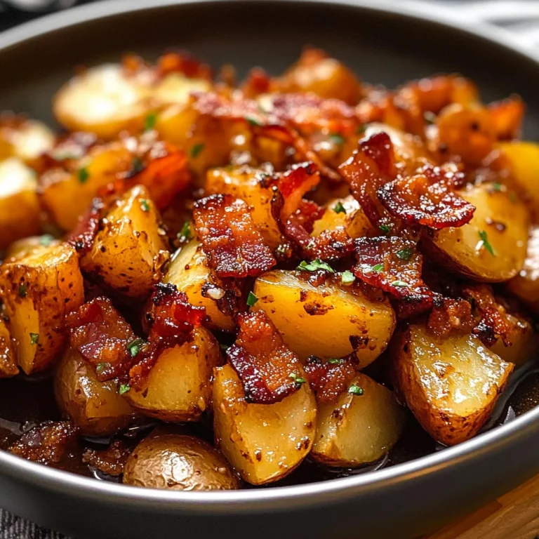 Crispy Bacon Honey Roasted Potatoes