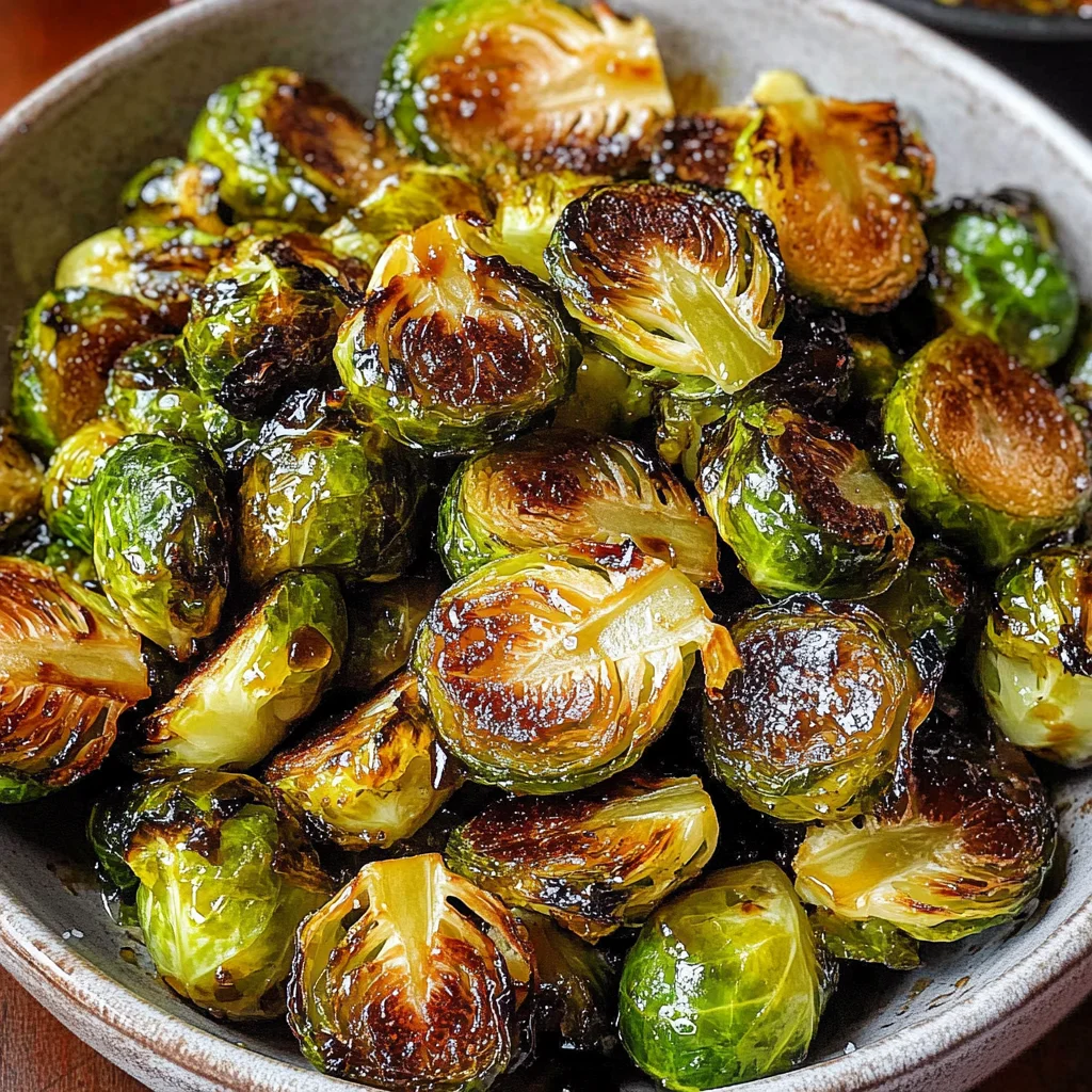 Crispy Honey Balsamic Brussels Sprouts