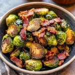 Crispy Maple Bacon Brussels Sprouts