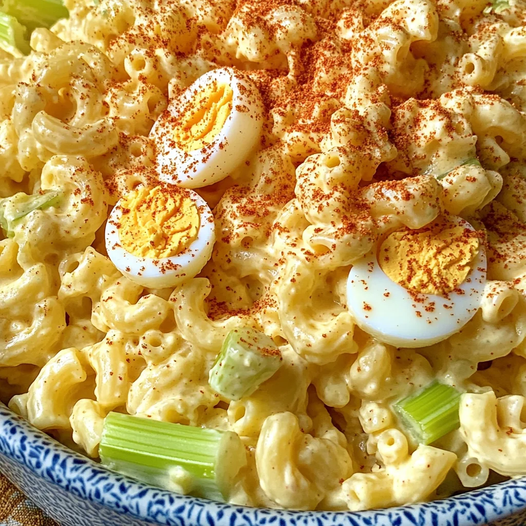 Deviled Egg Macaroni Salad