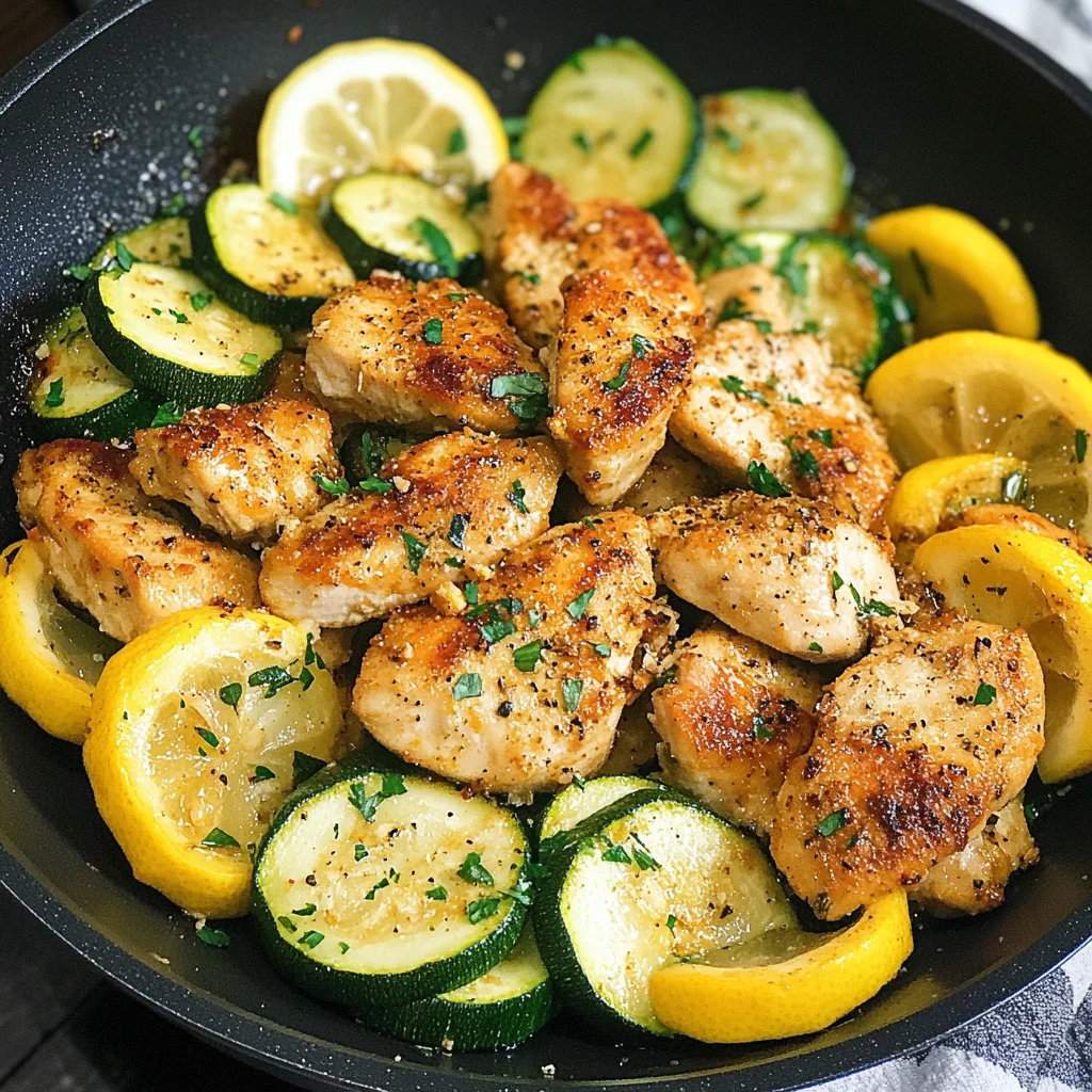 Healthy Chicken Breast with Zucchini and Squash