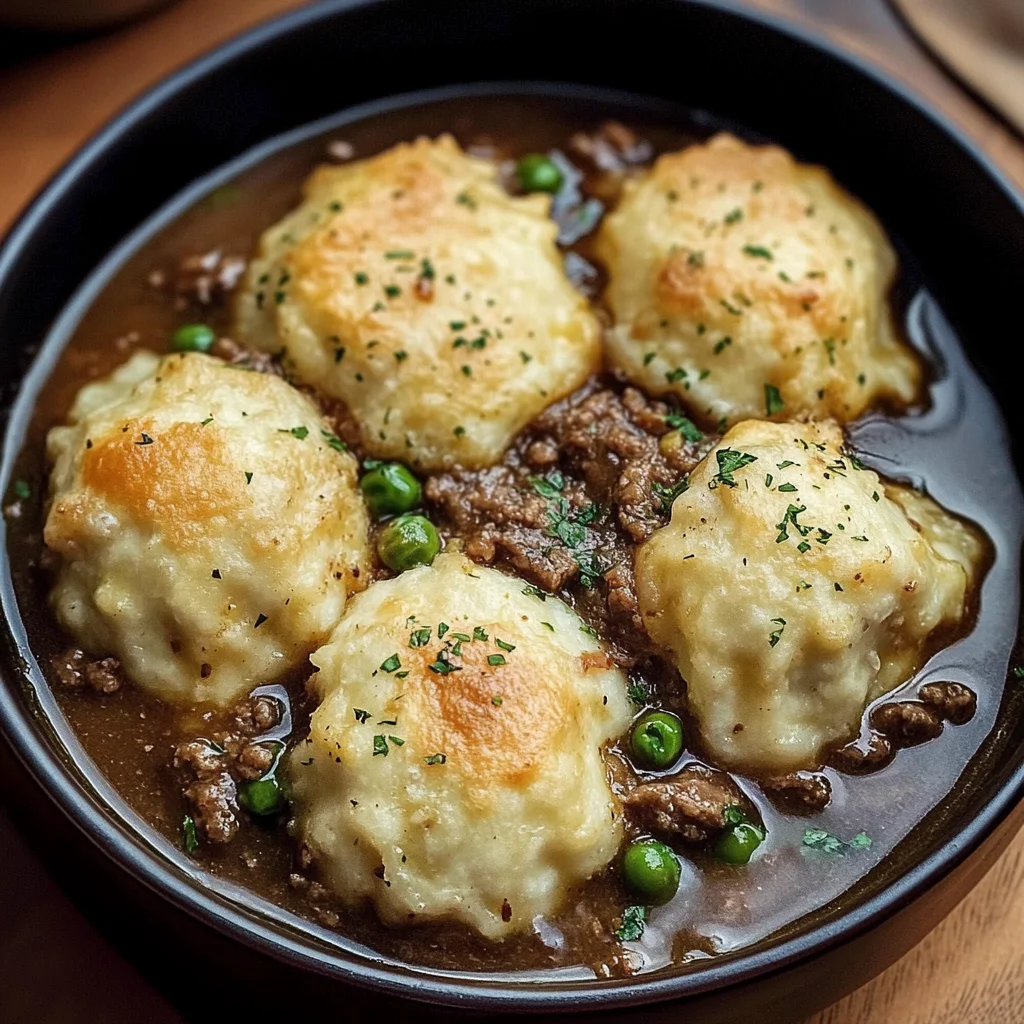 Hearty Ground Beef and Dumplings : Perfect Dinner
