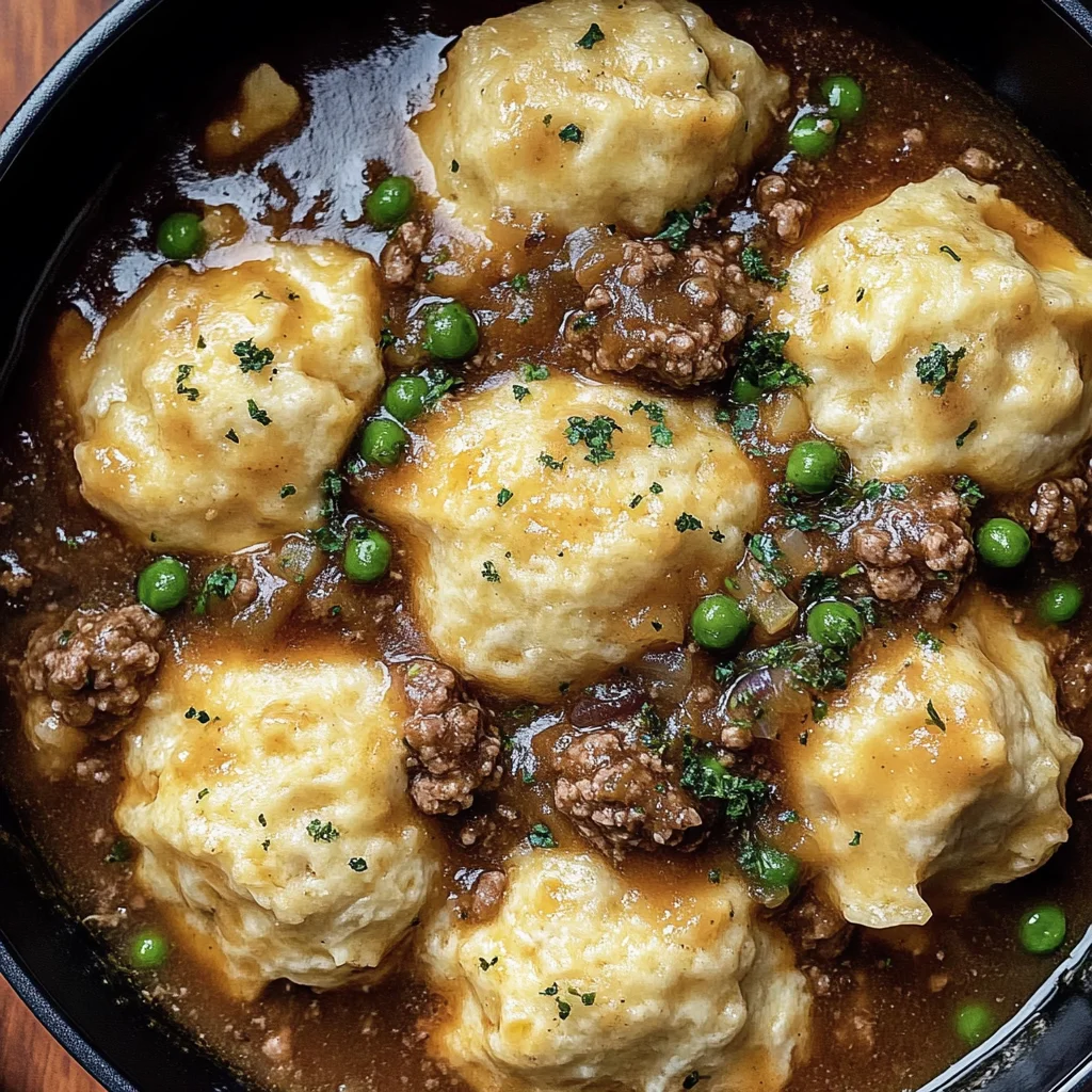 Hearty Ground Beef and Dumplings : Perfect Dinner