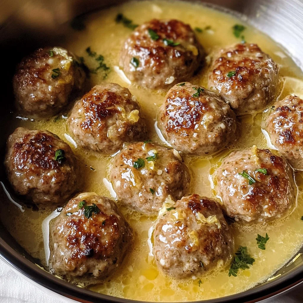 Keftedes In Lemon Sauce