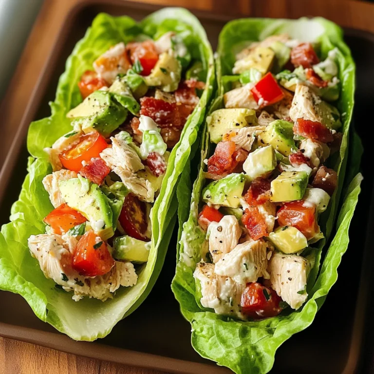 Light & Tasty BLT Chicken Salad Lettuce Wraps