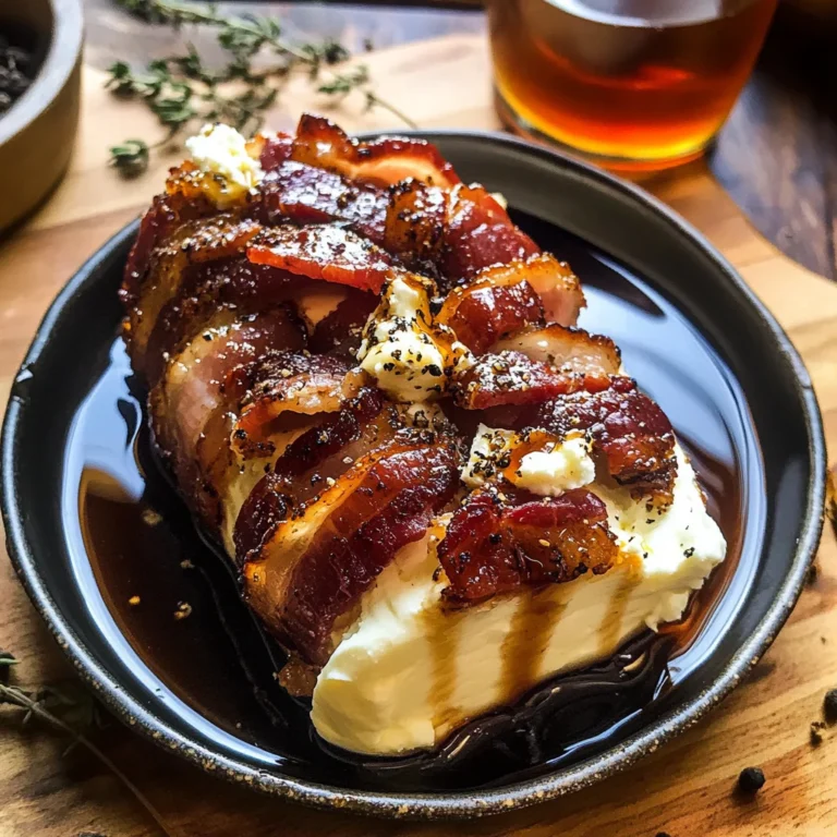 Million Dollar Bacon Goat Cheese Appetizer Log