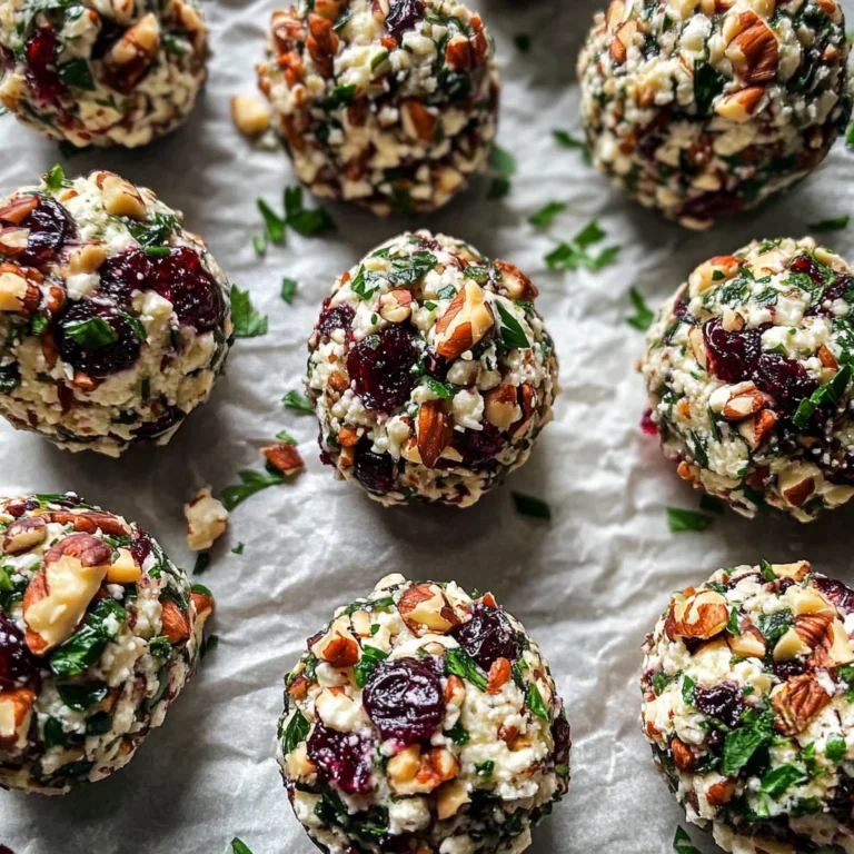 Mini Cranberry Pecan Goat Cheese Balls