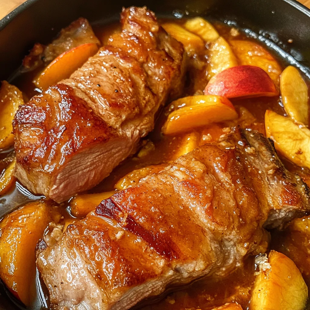 Peach Glazed Pork Tenderloin