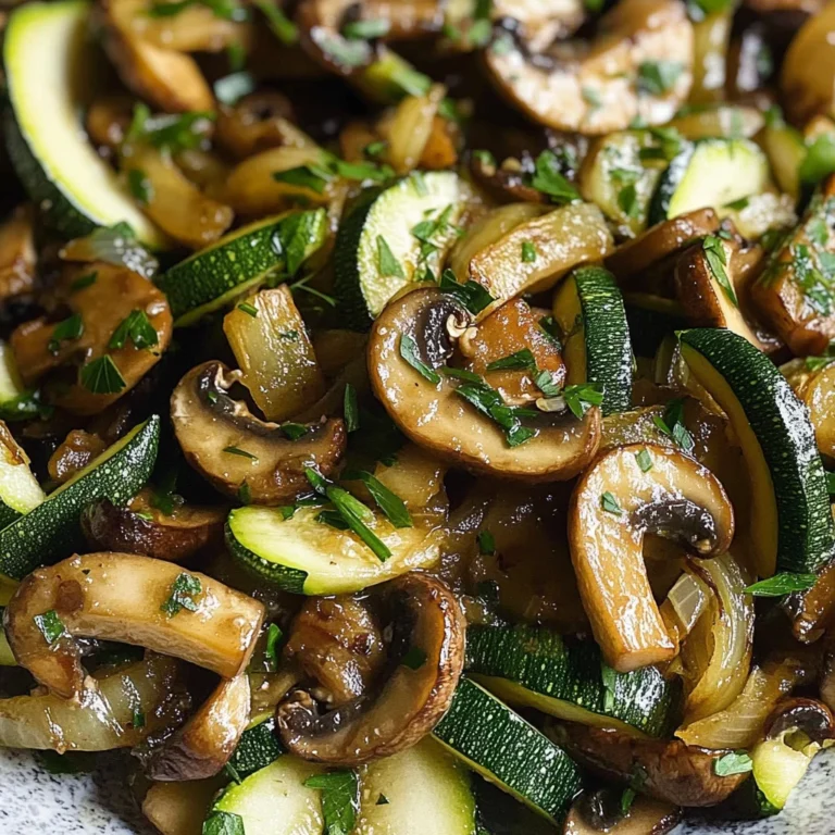 Sauteed Zucchini Mushrooms And Onions