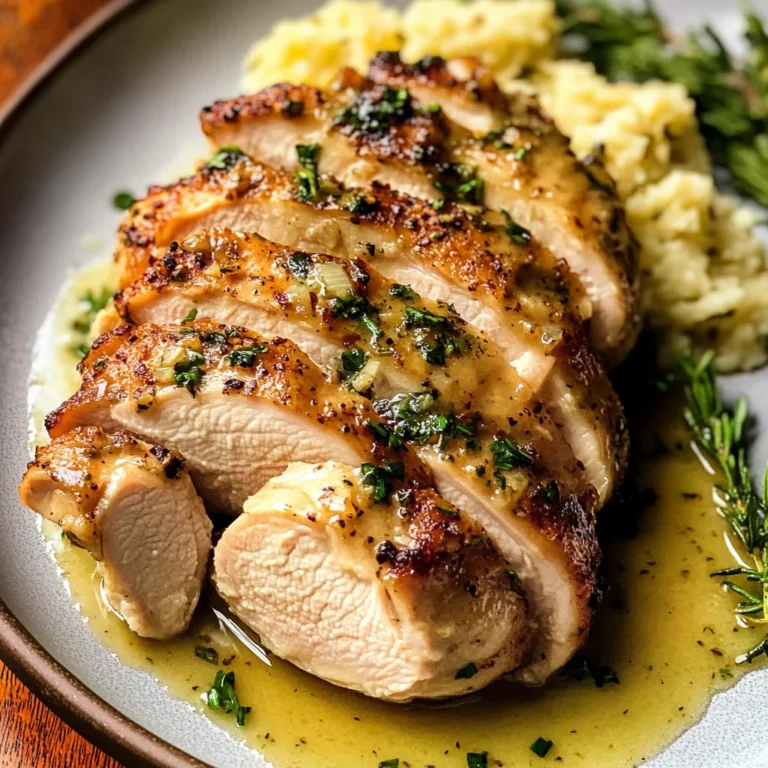 Savory Garlic Butter Turkey Tenderloin