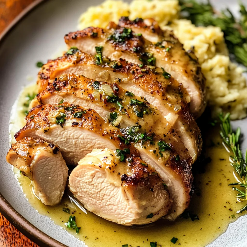 Savory Garlic Butter Turkey Tenderloin