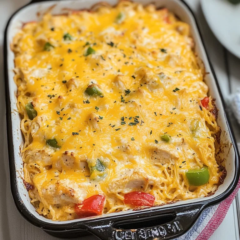 Spicy Southern Cheesy Chicken Spaghetti Casserole