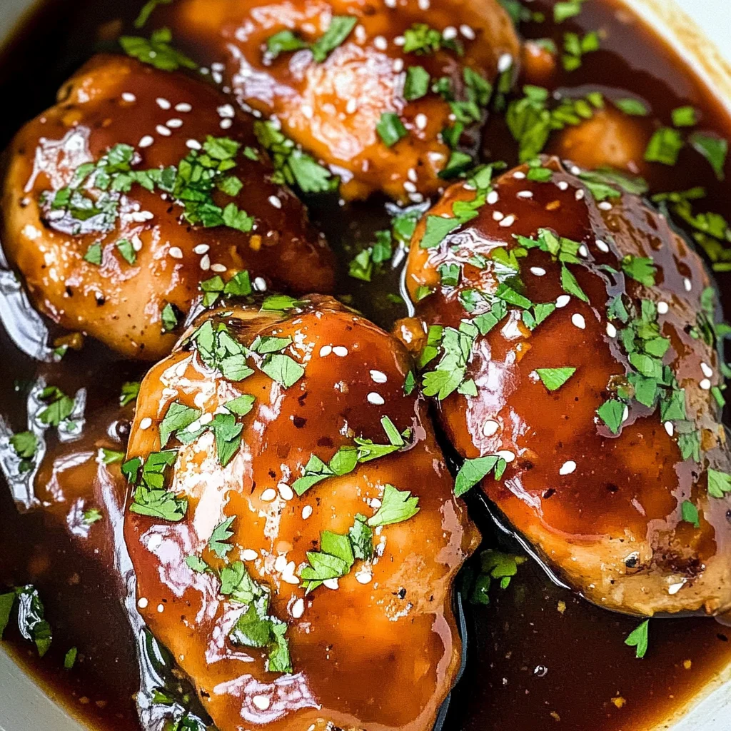 Sweet Garlic Chicken in the Crockpot