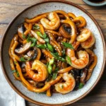 Yaki Udon with Shrimp