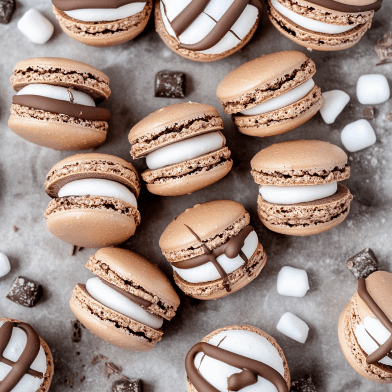 Hot Chocolate Macarons