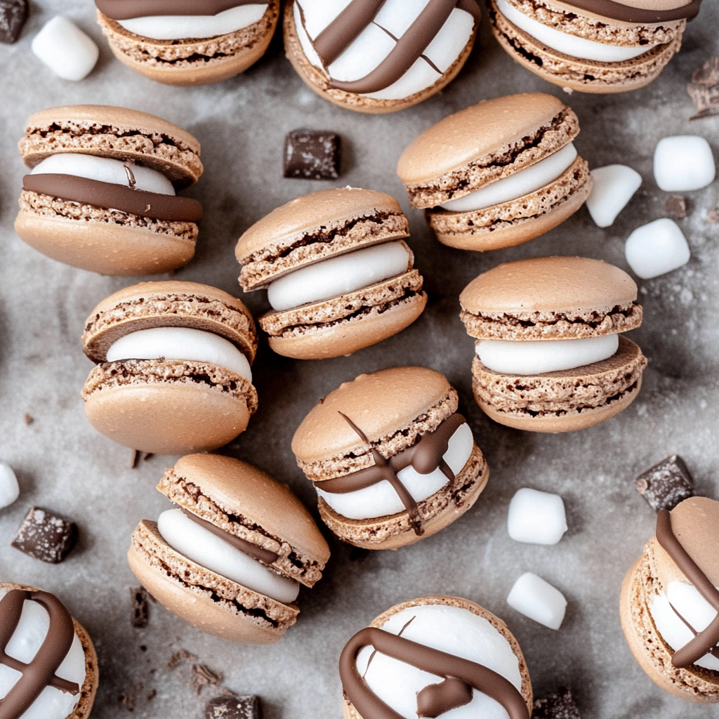 Hot Chocolate Macarons