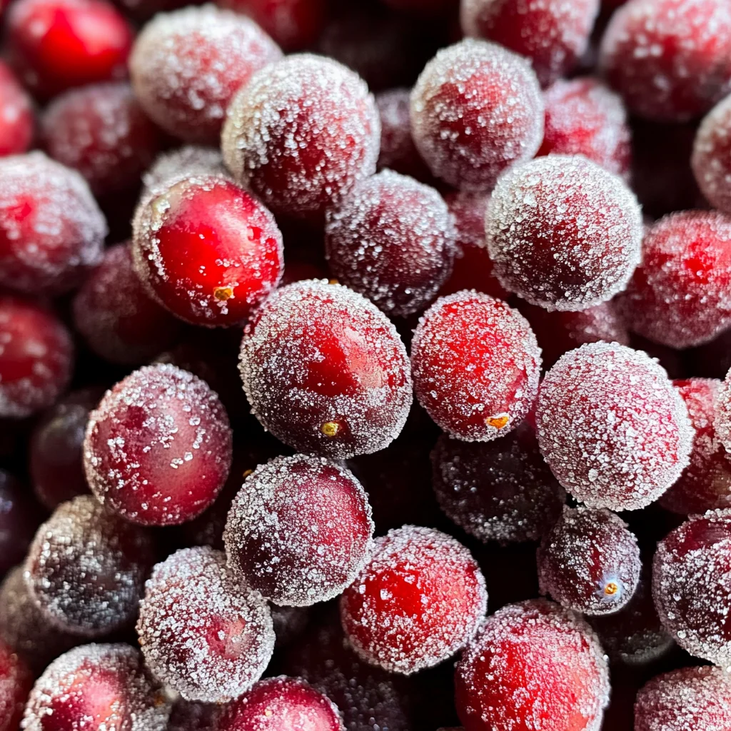 3 Ingredients Sparkling Sugared Cranberries