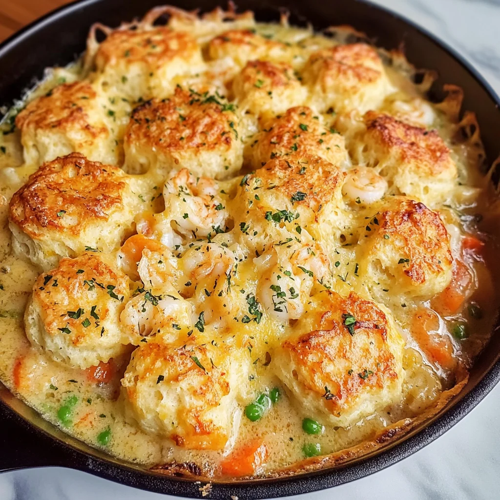 A Cozy Bite of the Coast: Cheddar Bay Biscuit Seafood Pot Pie