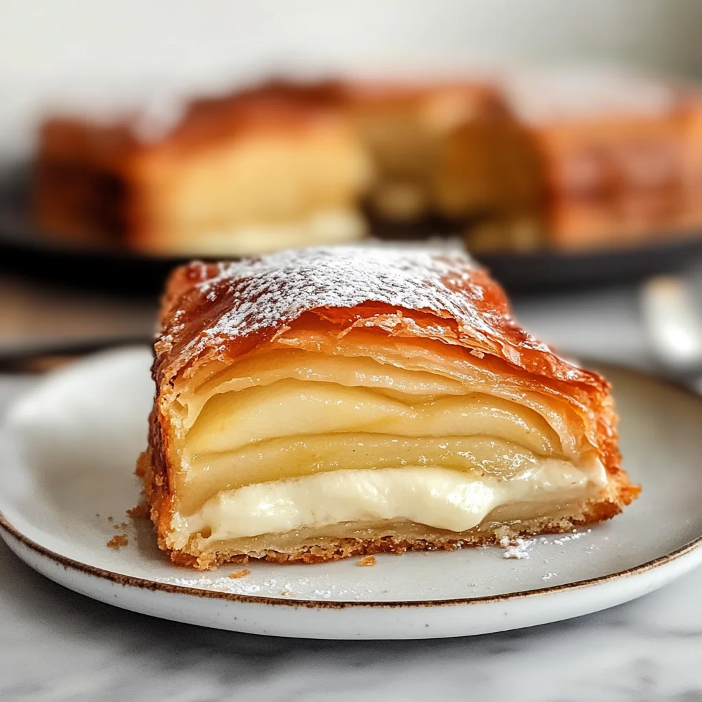 Apple Mille Feuille with Vanilla Custard (gluten-free)