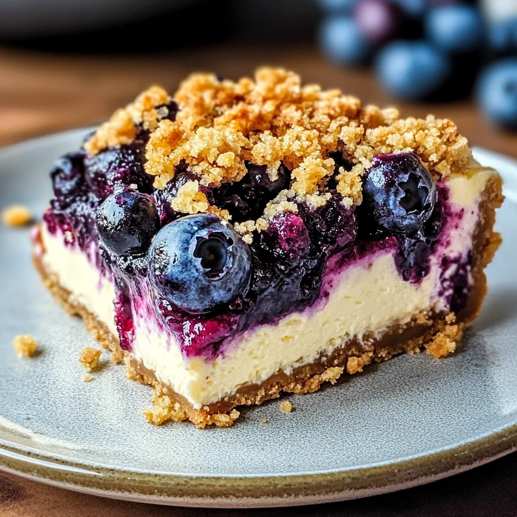 Blueberry Crumble Cheesecake
