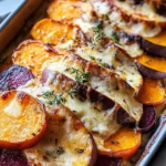 Cheesy Root Vegetable Gratin