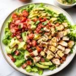 Chicken Bacon Avocado Chopped Salad with Lemon Vinaigrette