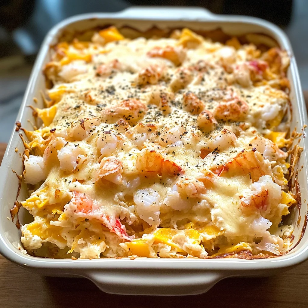 Chinese Baked Lobster and Crab Casserole