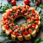 Christmas Bruschetta Wreath Recipe