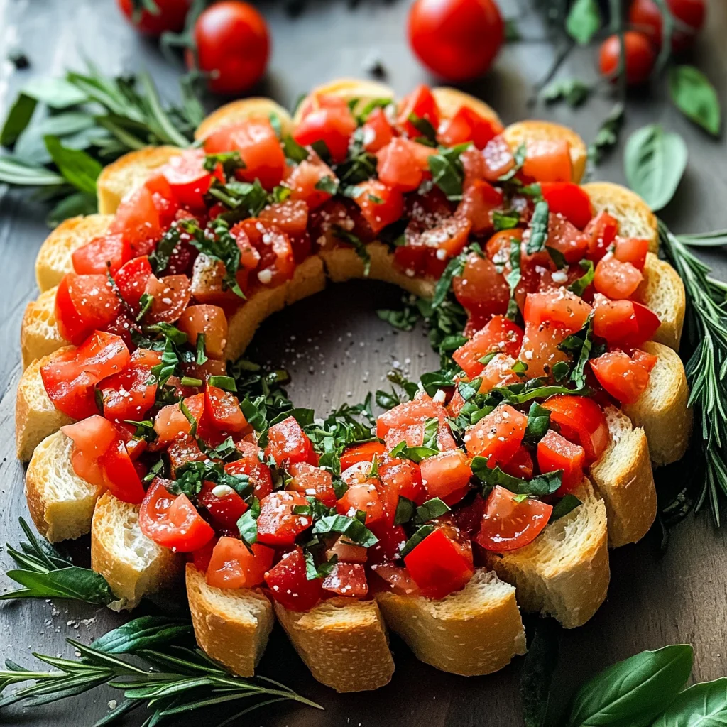 Christmas Bruschetta Wreath Recipe
