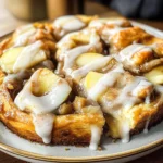 Cinnamon Roll Apple Pie