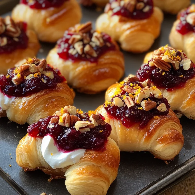 Cranberry Cream Cheese Crescent Bites