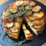 Crispy Balsamic-Thyme Potato Torte