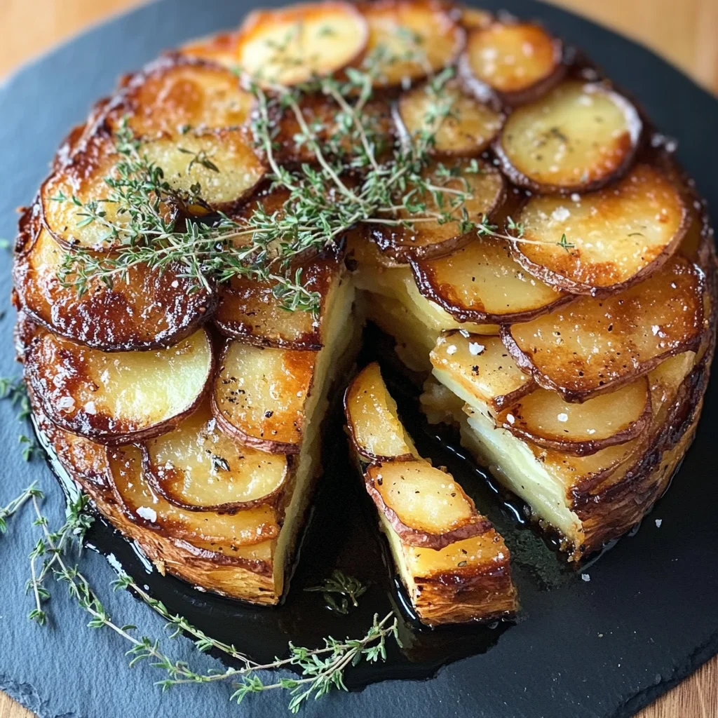 Crispy Balsamic-Thyme Potato Torte