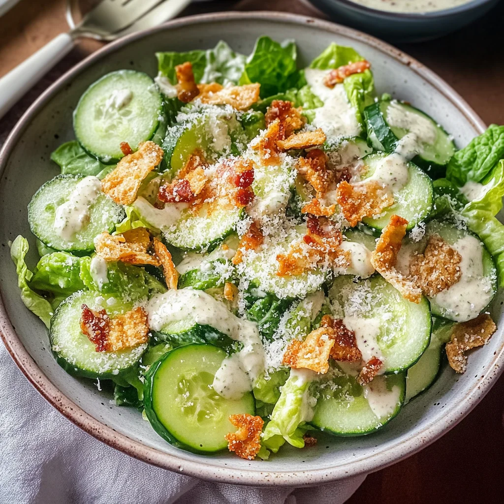 Cucumber Caesar Salad