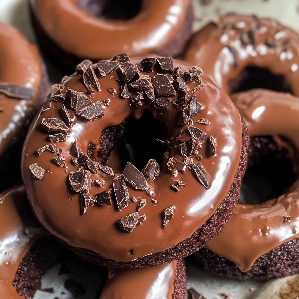 Healthy Chocolate Protein Donuts (Gluten Free, Paleo)