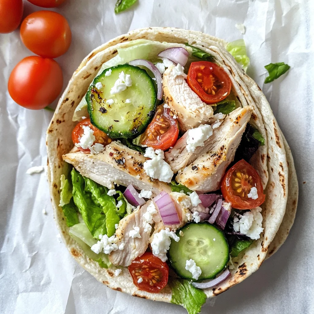 Mediterranean Chicken Wraps