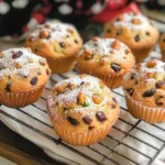 Moist Christmas Stollen Muffins