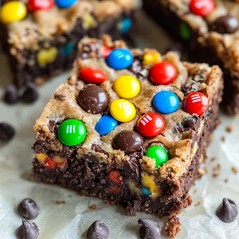 Monster Cookie Fudgy Brownies