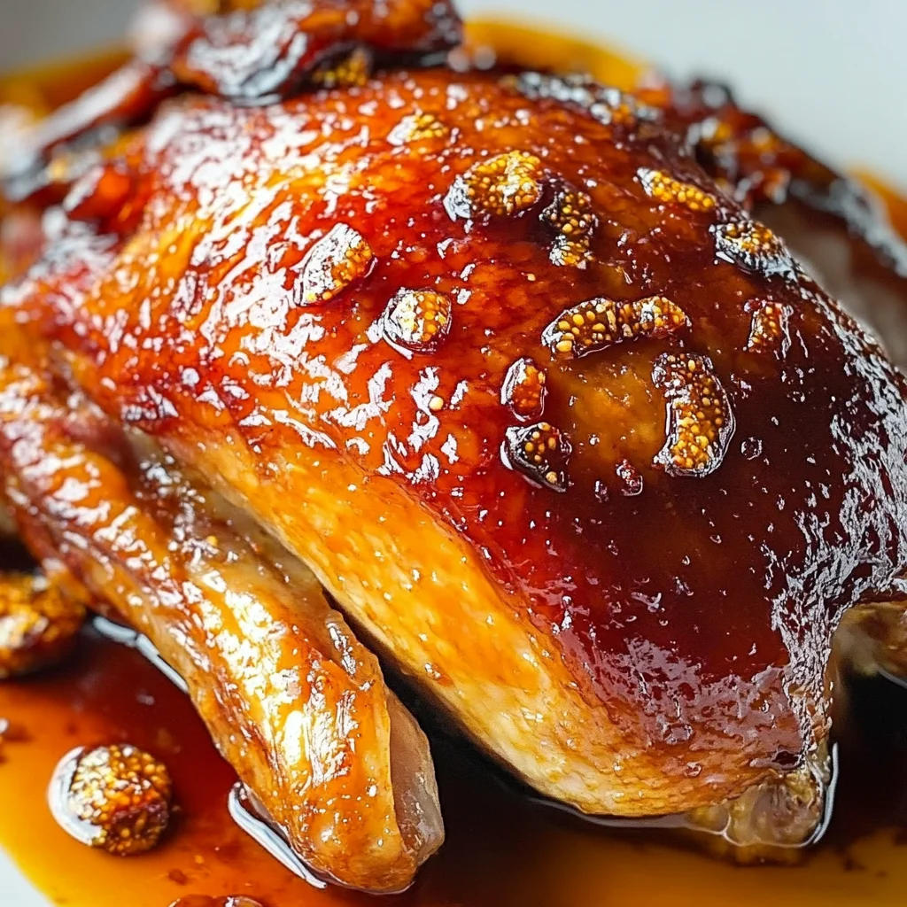 Oven Roasted Crispy Whole Duck & Figgy Orange Glaze